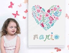 фото постер на іменну стіну для дівчинки