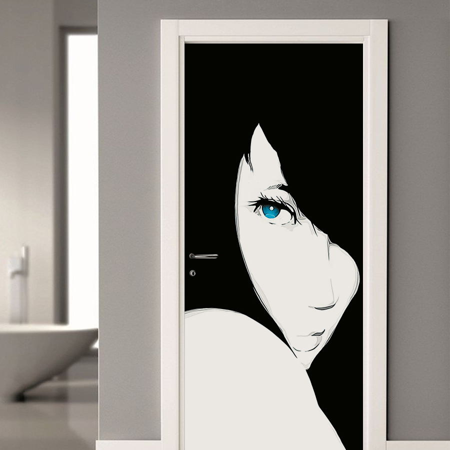 наклейка на дверях шафи-купе силует фото