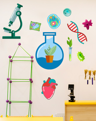 наклейка в кабинет биологии