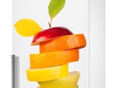 декор кухни фото, декор для холодильника фрукты фото, наклейка фрукты фото, виниловая наклейка фрукты фото, интерьерная наклейка фрукты фото, рисунок фрукты для кухни фото