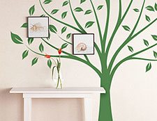 наклейка на стены дерево фото, стикер дерево фото, виниловая наклейка дерево фото, интерьерная наклейка дерево фото
