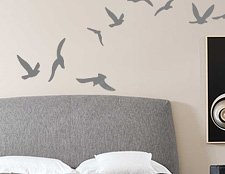 фото наклейки птицы, фото наклейки на стены птички, наклейки виниловые фото птицы