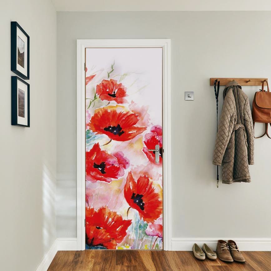 наклейка на двери фото, виниловая наклейка на дверь фото, наклейка на двери купить, купить наклейки на двери фото, наклейка на межкомнатные двери фото, наклейка на двери маки фото