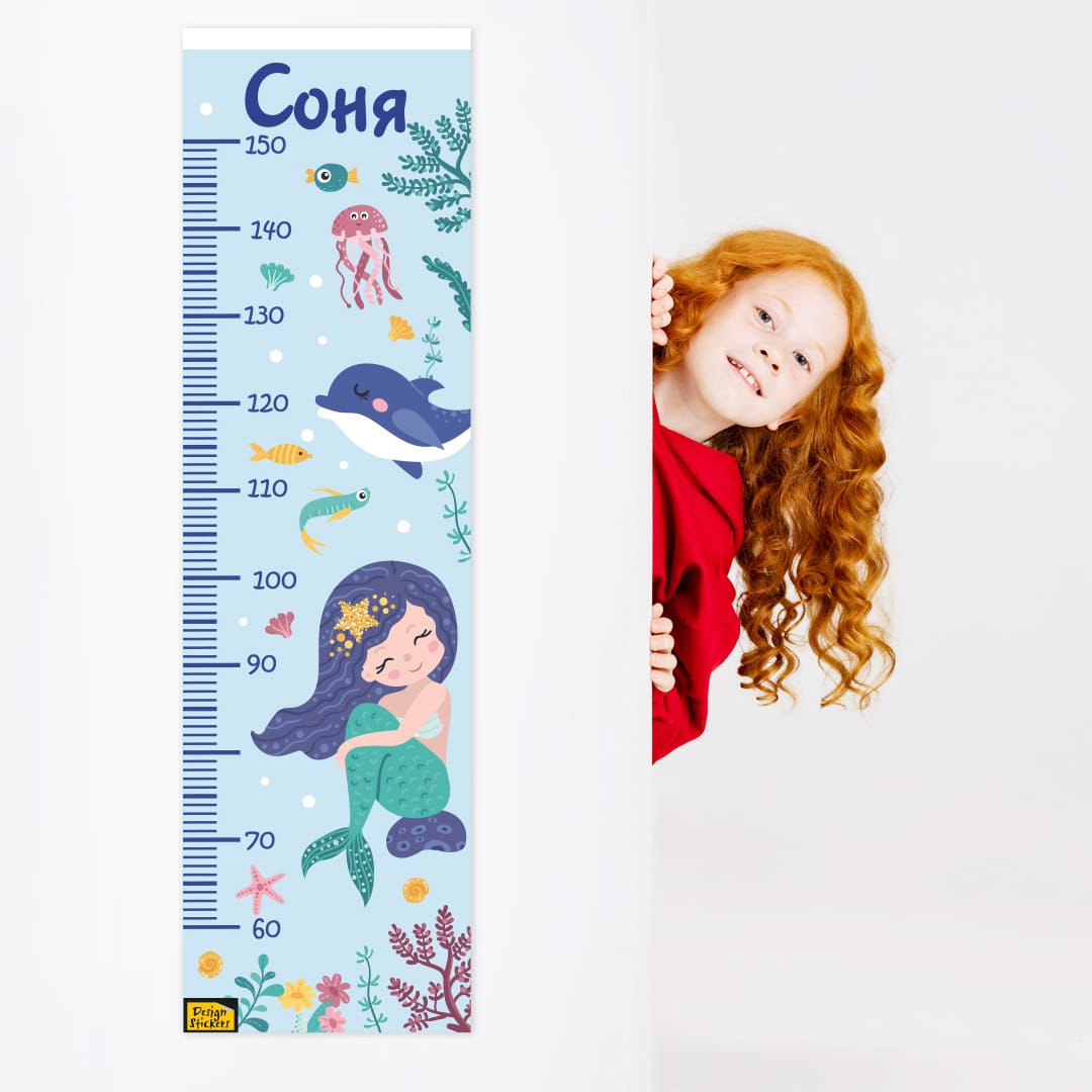 ростомер детский фото, детский ростомер на планке фото, ростомер детский русалка фото, детский ростомер с именем ребенка фото