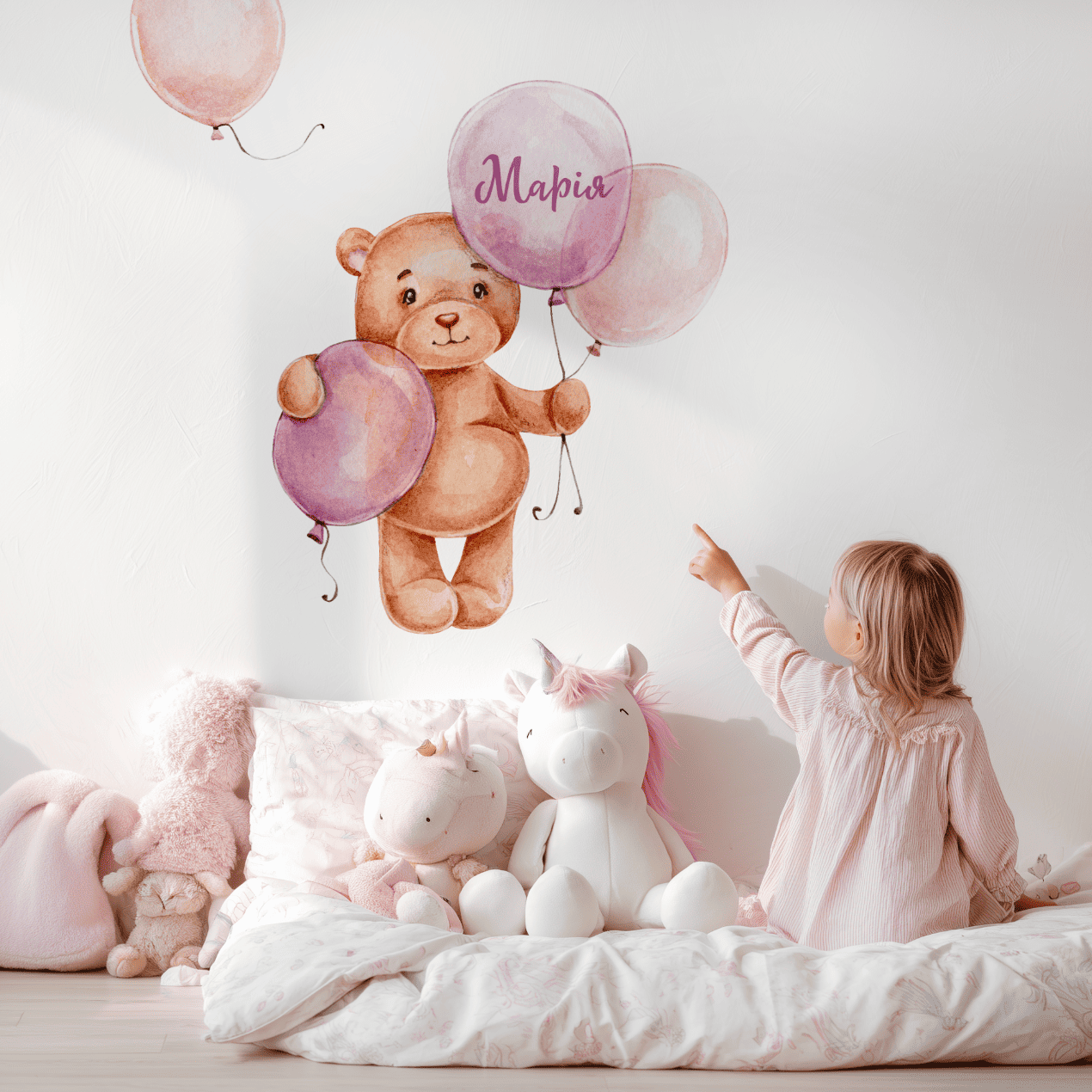 вінілова наклейка з ім'ям, наклейка для дитячої кімнати, наклейка на стіну з ім'ям, дитяча наклейка над ліжечком, наклейка для спальні дитини, іменна наклейка для дітей, наклейка з ім'ям дитини, декоративна наклейка на стіну, наклейка наклейка на стіну для дівчинки фото