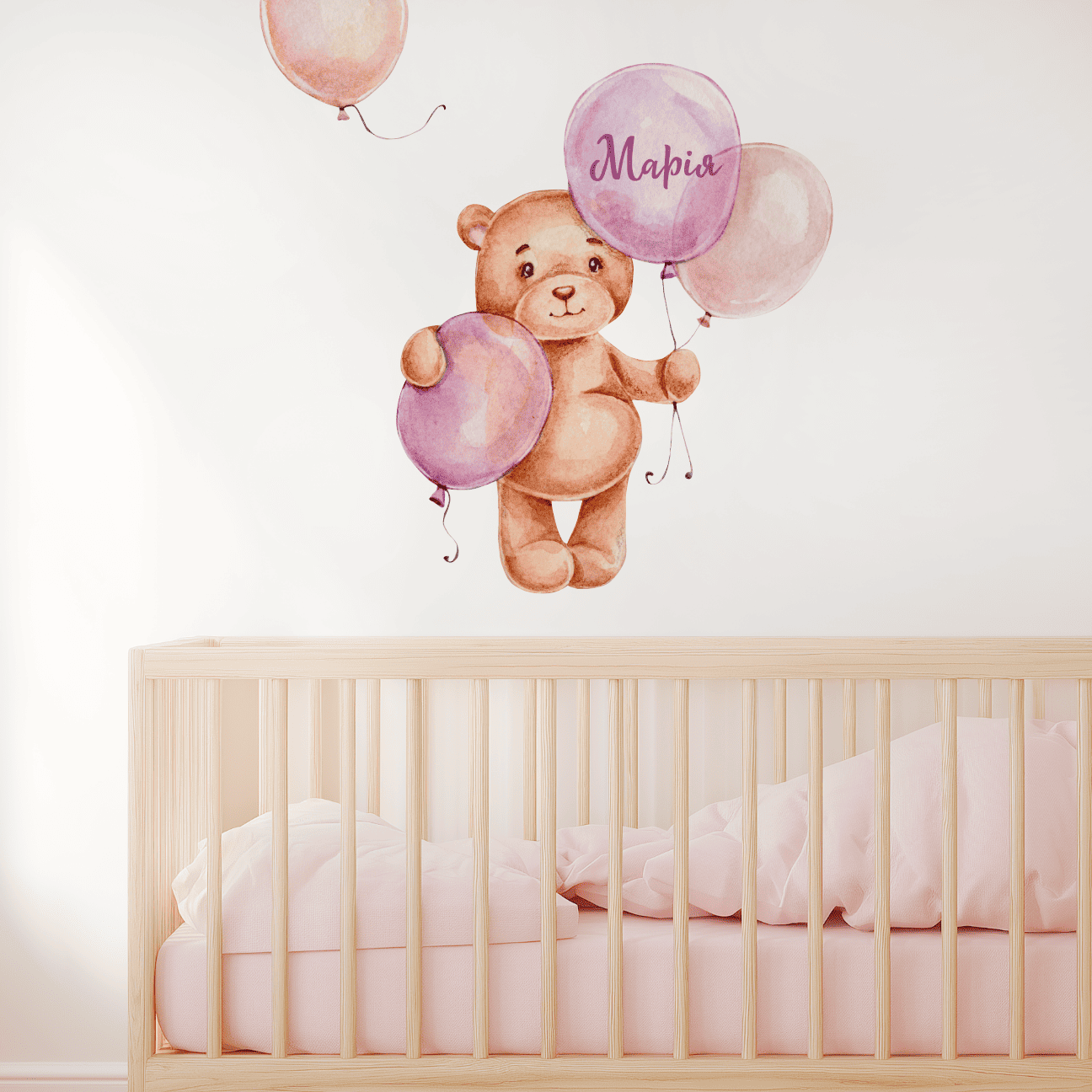 вінілова наклейка з ім'ям, наклейка для дитячої кімнати, наклейка на стіну з ім'ям, дитяча наклейка над ліжечком, наклейка для спальні дитини, іменна наклейка для дітей, наклейка з ім'ям дитини, декоративна наклейка на стіну, наклейка наклейка на стіну для дівчинки фото