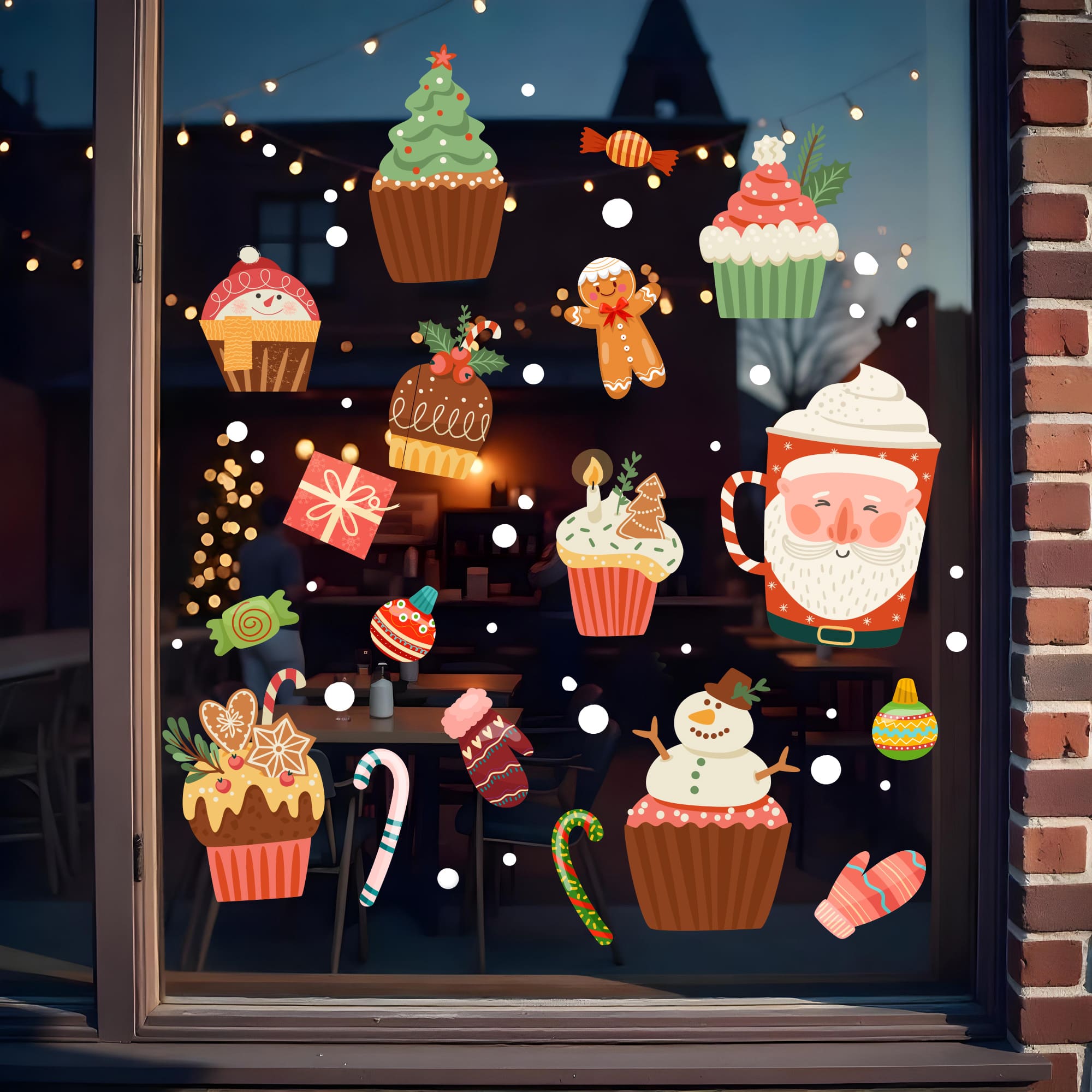 новорічні наклейки фото, наклейки на вікна купити фото, наклейки на вітрини фото, декор кафе на новий рік фото, декор кав’ярні на новий рік фото, декор кондитерської до нового року фото, наклейки новорічні на вітрину фото, зимові наклейки фото, святкові наліпки для кафе фото, новорічний декор фото, наклейки кекси фото, наліпки з кексами фото, наклейки десерти фото, наліпки для кондитерської фото, наклейки на скло фото