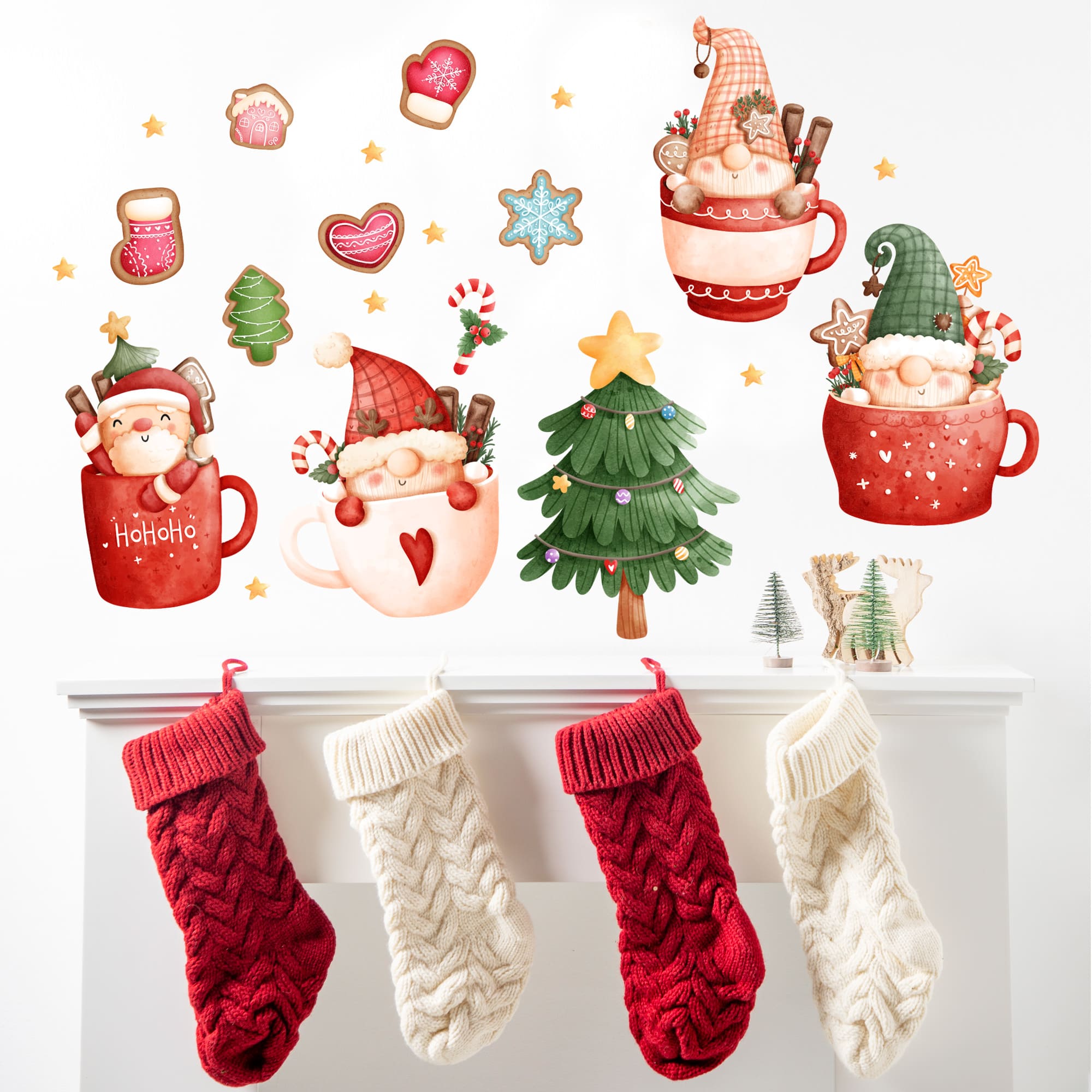 новорічні наліпки, зимові наклейки на стіну, наклейки на стіни до Нового року, дитячі новорічні наклейки, наклейки для дитячого садка на Новий рік, декор кімнати до Нового року, декор класу до Нового року, святкові наклейки для дому, новорічний декор для офісу, наклейки для вікон до Нового року, новорічні наклейки для інтер’єру, наліпки на стіни кав’ярні, новорічний декор для кафе та закладів фото