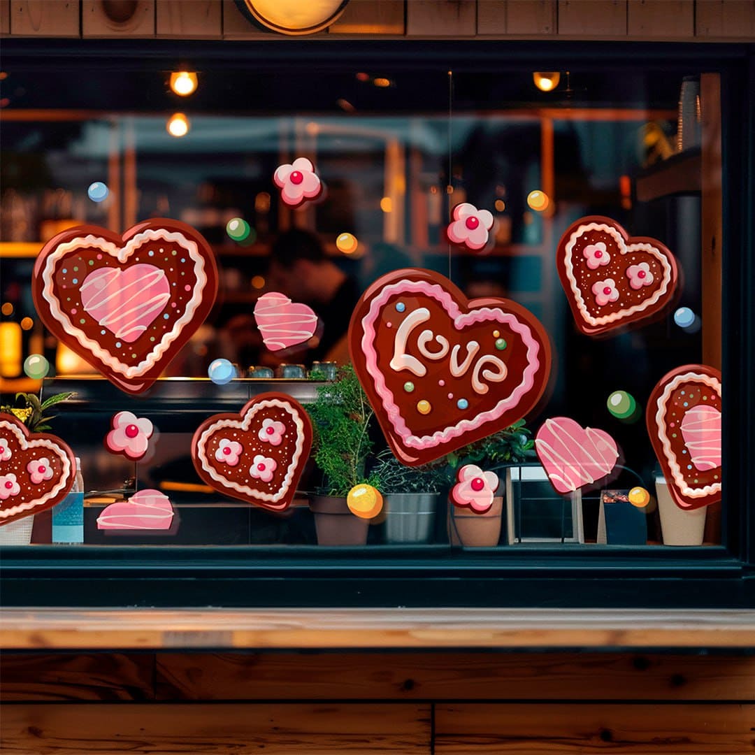 декор на день святого валентина фото, день святого валентина декор фото, декор до 14 лютого фото, декор ресторана на 14 лютого фото, наклейки на вікна серця фото, наклейки на вікна до Валентина фото, як прикрасити магазин на 14 лютого фото, прикрасити кафе на день святого валентина фото, оформлення вітрин до 14 лютого фото, наклейки на скло сердечка фото, святковий декор для кав'ярень фото, наклейки на вікна валентинки фото