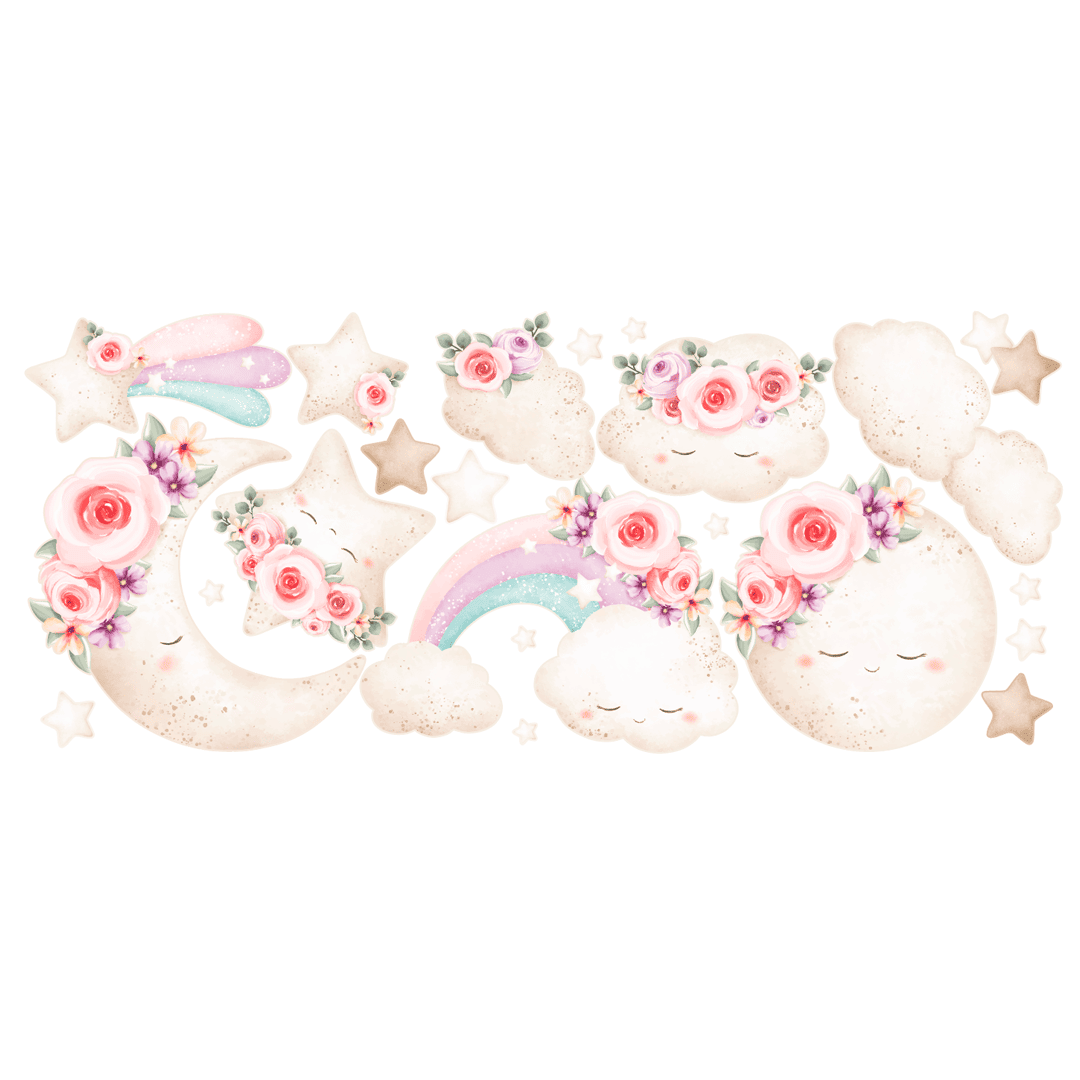 наклейки в детскую фото, наклейки на стену в детскую облака фото, наклейки радуга фото, наклейка планета фото, наклейки звездочки фото, наклейка месяц фото, оформление детской фото, декор детской фото, дизайн детской фото, интерьерные наклейки фото, наклейки на стены фото, наклейки на стены облака фото, виниловые наклейки в детскую фото, наклейки в комнату девочки фото, наклейки для девочек фото, декор для спальни фото, акварельные наклейки на стену фото, наклейки на обои фото, детские наклейки на мебель фото, эстетический декор детской фото, стикеры на стену облака и звезды фото