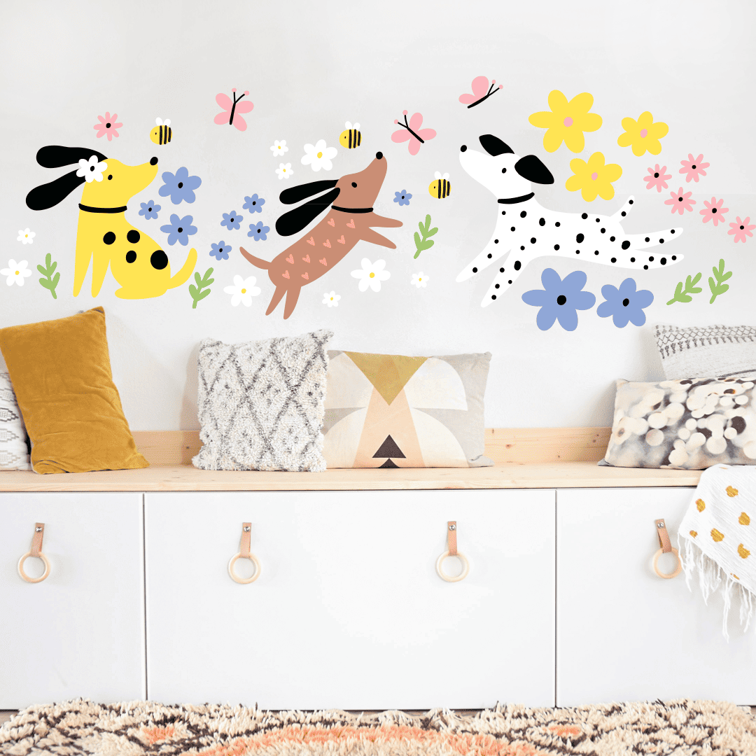 детские наклейки на стену фото, виниловые наклейки в детскую комнату фото, декоративные наклейки для детей фото, наклейки для интерьера детской фото, детские наклейки с животными фото, наклейки песики в детскую фото, декор с домашними питомцами фото, милые щенки на стену фото, декор игровой зоны с животными фото, подарок ребенку который любит собак фото, наклейки на окна с песиками фото, декор детской комнаты собаки фото, наклейки для оформления детского сада фото, большие наклейки для детей фото, наклейки на мебель детские фото, стикеры для детской комнаты фото, наклейки зверята фото