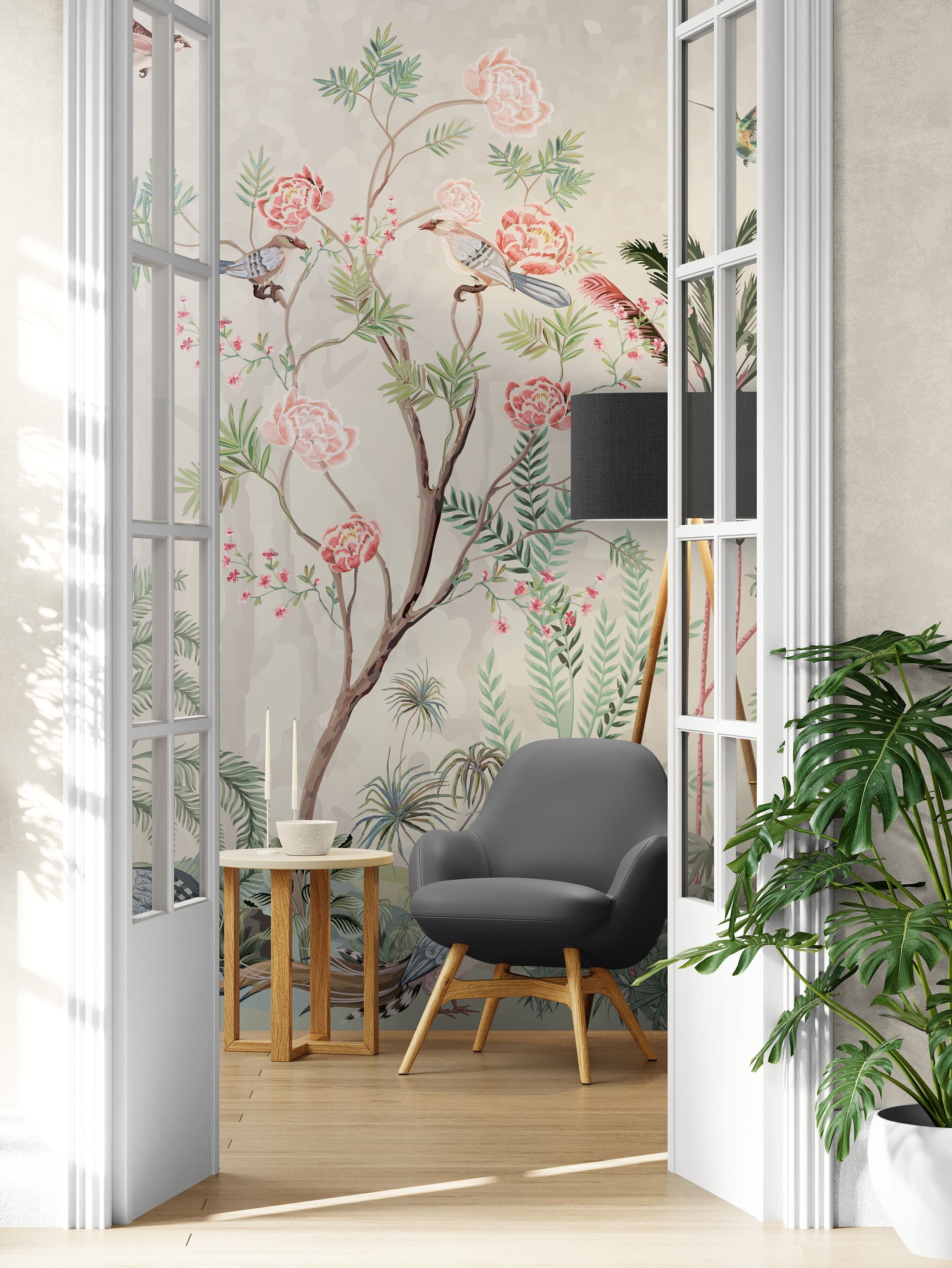 вінілові фотошпалери фото, фотошпалери райський сад фото, шпалери з птахами та квітами фото, купити фотошпалери у вітальню фото, декор стін фото, фотошпалери у спальню фото, вінілові шпалери на флізеліновій основі фото, квітковий принт в інтер'єрі фото, фотошпалери з екзотичними птахами фото, шпалери з великими квітами фото, сучасний дизайн стін фото, ніжні шпалери для спальні фото, фотошпалери з півоніями фото, декор для стін вітальні фото, купити шпалери з птахами фото, фотошпалери природа фото, фотошпалери на замовлення фото, шпалери з малюнком фото, стильні шпалери фото, фотошпалери для зони відпочинку фото, оформлення стін фотошпалерами фото