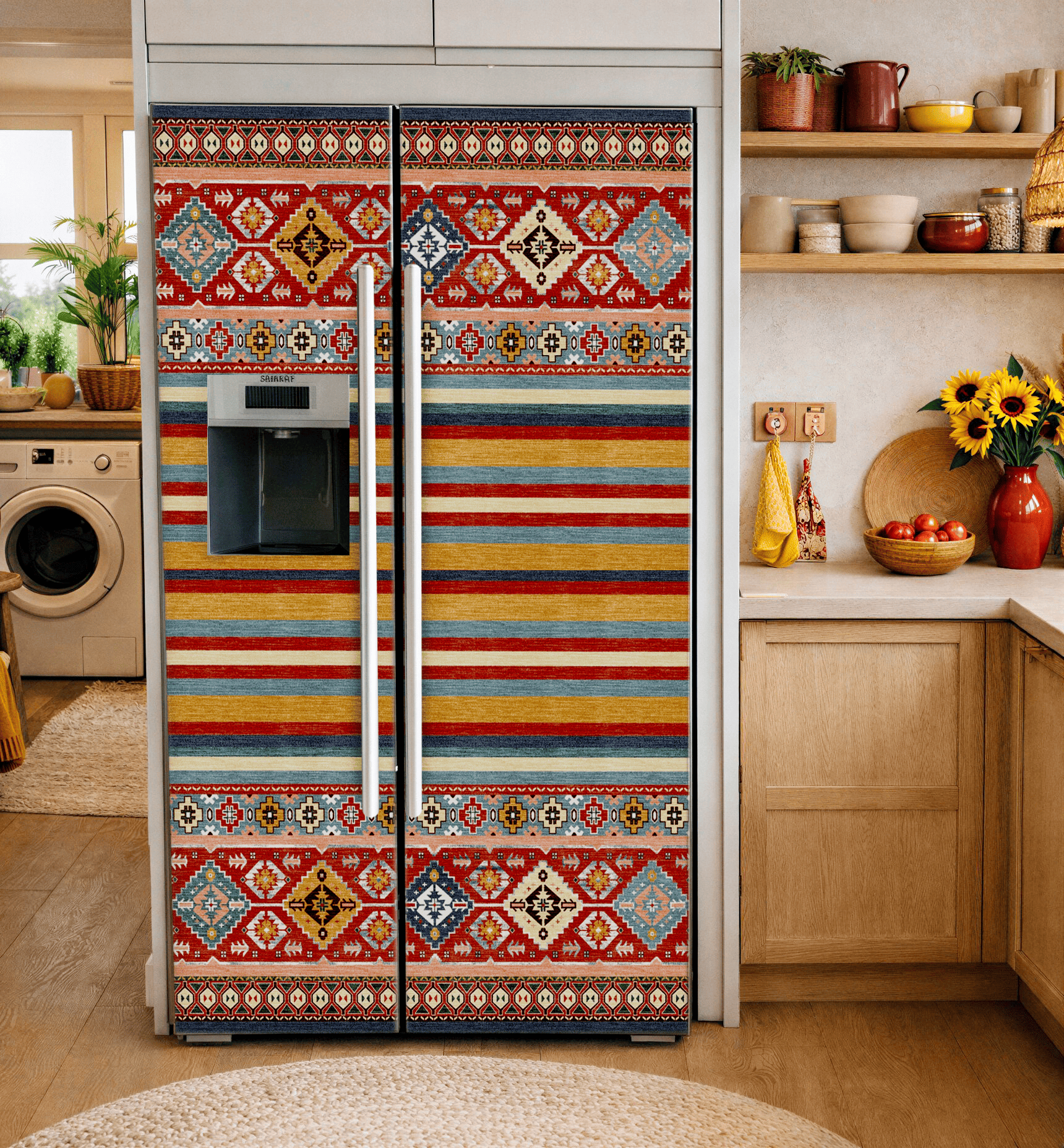 вінілова наклейка карпатський килим фото, наклейка на холодильник етно орнамент фото, декор для кухні в українському стилі фото, наклейка на холодильник килим фото, оновити старий холодильник фото, наклейки на кухню фото, декоративна плівка для меблів візерунок килима фото, вінілова плівка на холодильник фото, реставрація старого холодильника фото, наклейка на двері кухні орнамент фото, самоклеюча плівка для кухні фото, самоклейка на холодильник фото, наклейка на холодильник під замовлення фото, наклейка візерунок килима фото, наліпка з орнаментом доріжка фото, вінілова наклейка килим на холодильник фото, декоративна наклейка фото, карпатський орнамент на вінілі фото, етно-декор для кухні фото, наклейка гуцульський килим фото, автентичний принт на холодильник фото