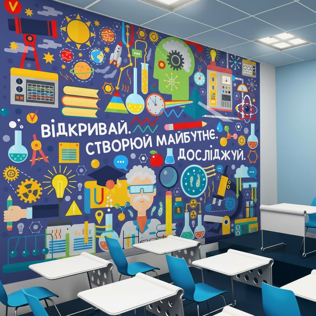 купить фотообои для школы фото, виниловые фотообои на флизелиновой основе фото, фотообои в кабинет физики фото, фотообои в кабинет химии фото, декор для стен stem фото, оформление школы в стиле нуш фото, тематические обои для класса фото, дизайн школьного кабинета фото, флизелиновые обои для школы заказать фото, фотообои вселенная исследований фото, виниловые обои для кабинета химии фото, декор стен кабинета физики фото, оформление стен химического кабинета фото, современное оформление класса фото, фотообои от производителя Украины фото