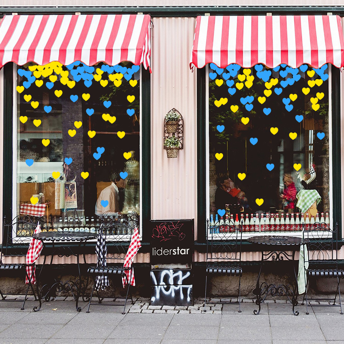 На окна, витрины